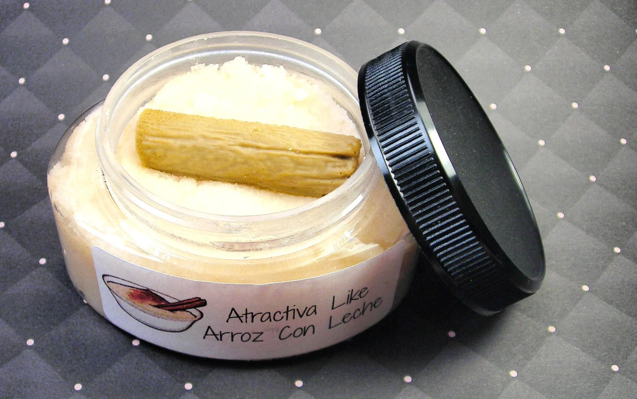 Atractiva like arroz con leche body sugar scrub with cinnamon stick soap embed part of our Latina line