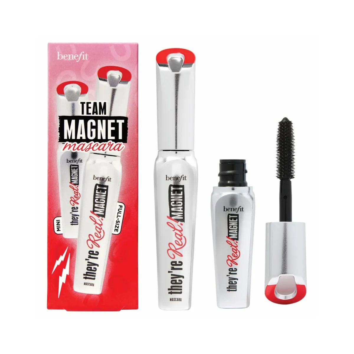 Benefit Team Magnet Mascara They're Real Magnet Booster Set.