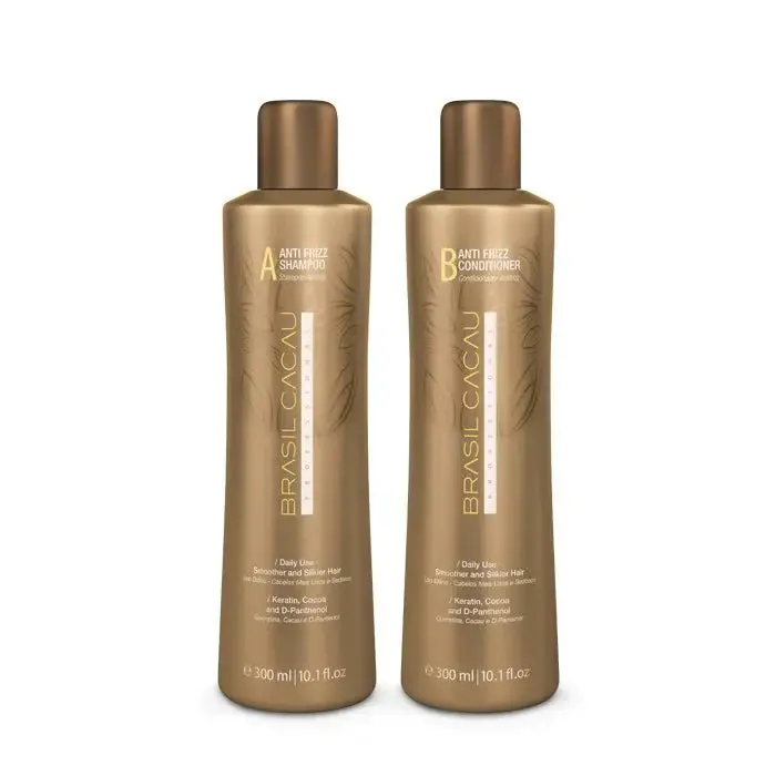 Brasil Cacau Smoothing Anti Frizz Shampoo And Conditioner Duo Pack - 300ml