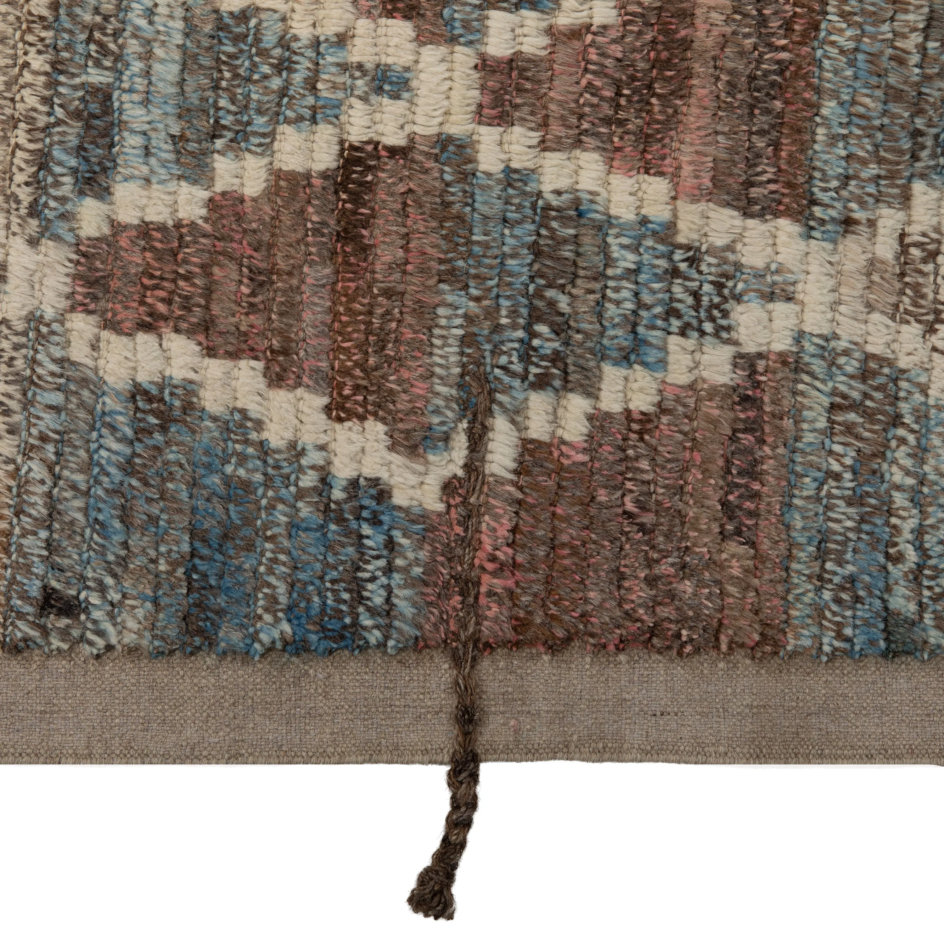 Brown Zameen Transitional Wool Rug- 10'4" x 14'6"