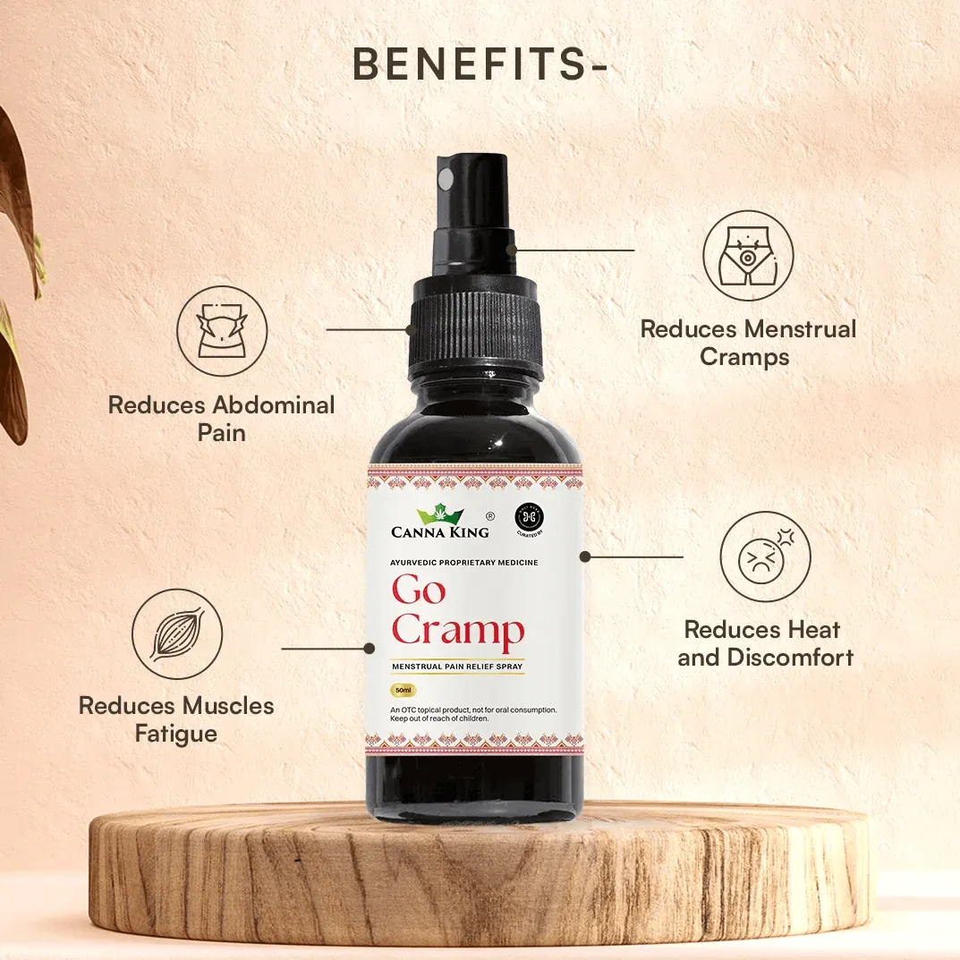 Cannaking Go Cramp Spray (50ml) & V Care Oil (10ml) Combo