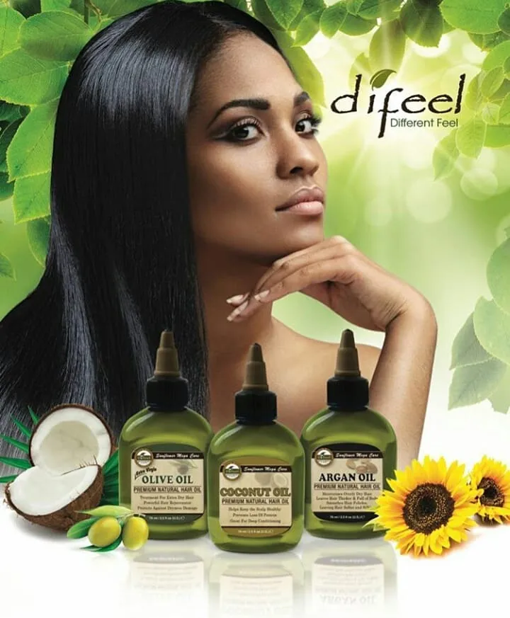 Difeel Vegan Keratin Premium Hair Oil - Anti Frizz & Shine 2.5 oz.