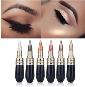 Double Head Six Color Eyeshadow Black Eyeliner