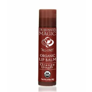 Dr Bronners Lip Balm Orange Ginger 4g