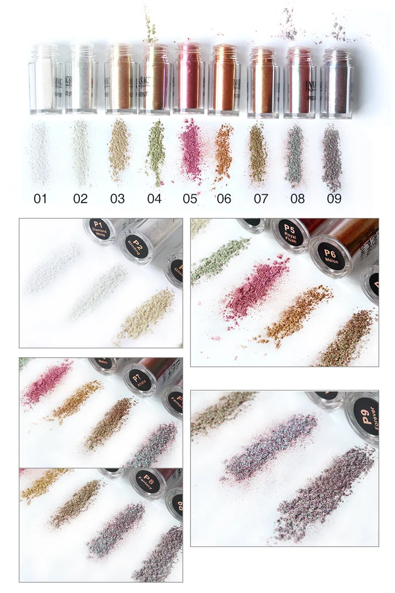 Eyeshadow Loose Powder Shimmer Nude Pigments Metallic Sparkling Makeup