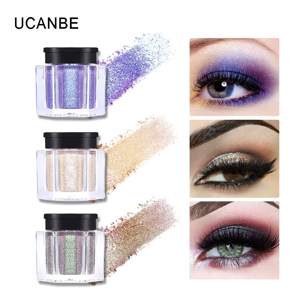 Glitter Eye Shadow 8 Colors Loose Powder Pigments Diamond Shine Eyeshadow Waterproof