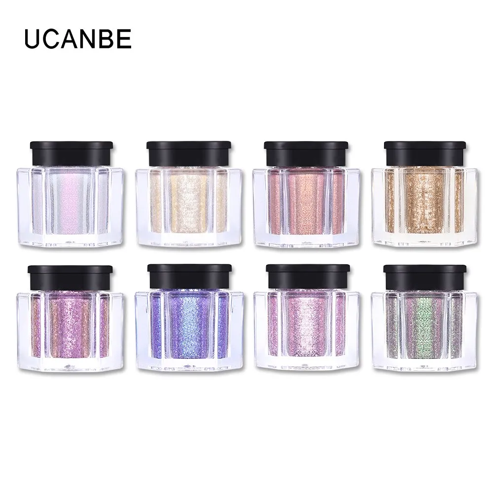 Glitter Eye Shadow 8 Colors Loose Powder Pigments Diamond Shine Eyeshadow Waterproof