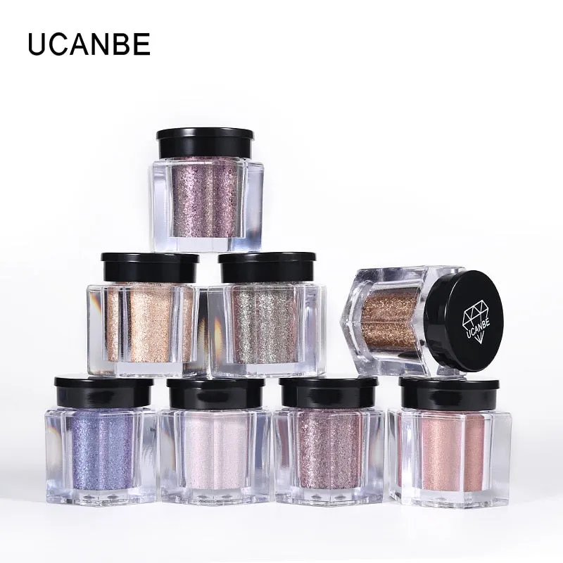 Glitter Eye Shadow 8 Colors Loose Powder Pigments Diamond Shine Eyeshadow Waterproof