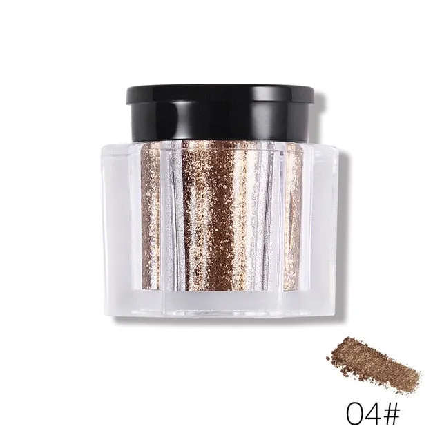 Glitter Eye Shadow 8 Colors Loose Powder Pigments Diamond Shine Eyeshadow Waterproof