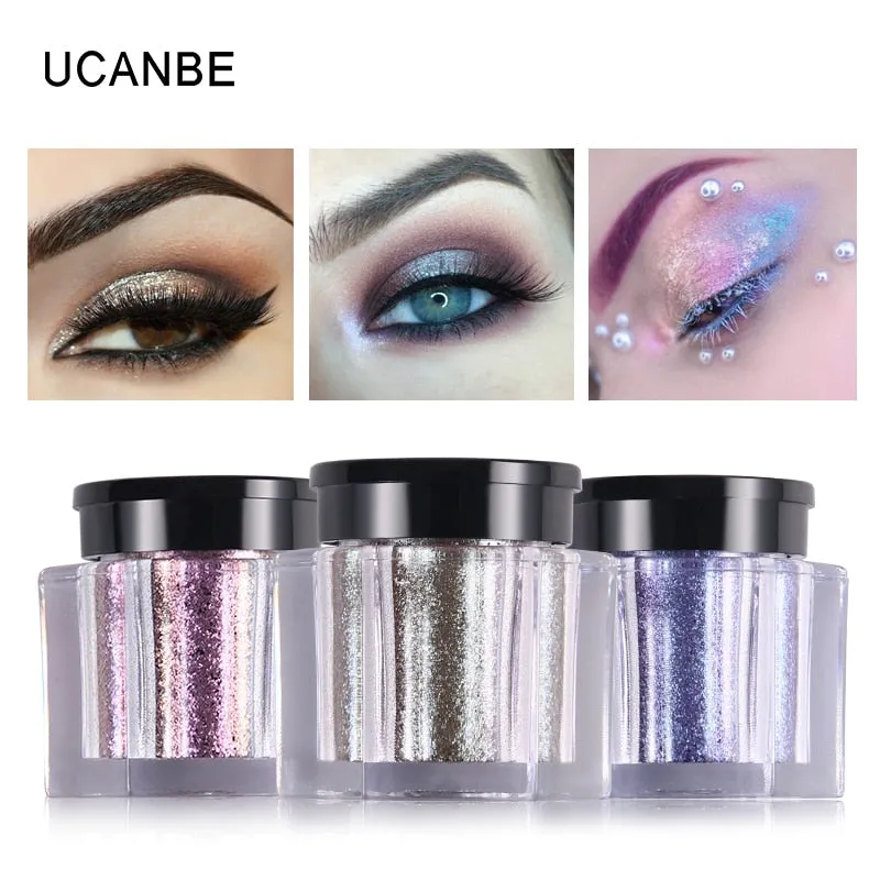 Glitter Eye Shadow 8 Colors Loose Powder Pigments Diamond Shine Eyeshadow Waterproof