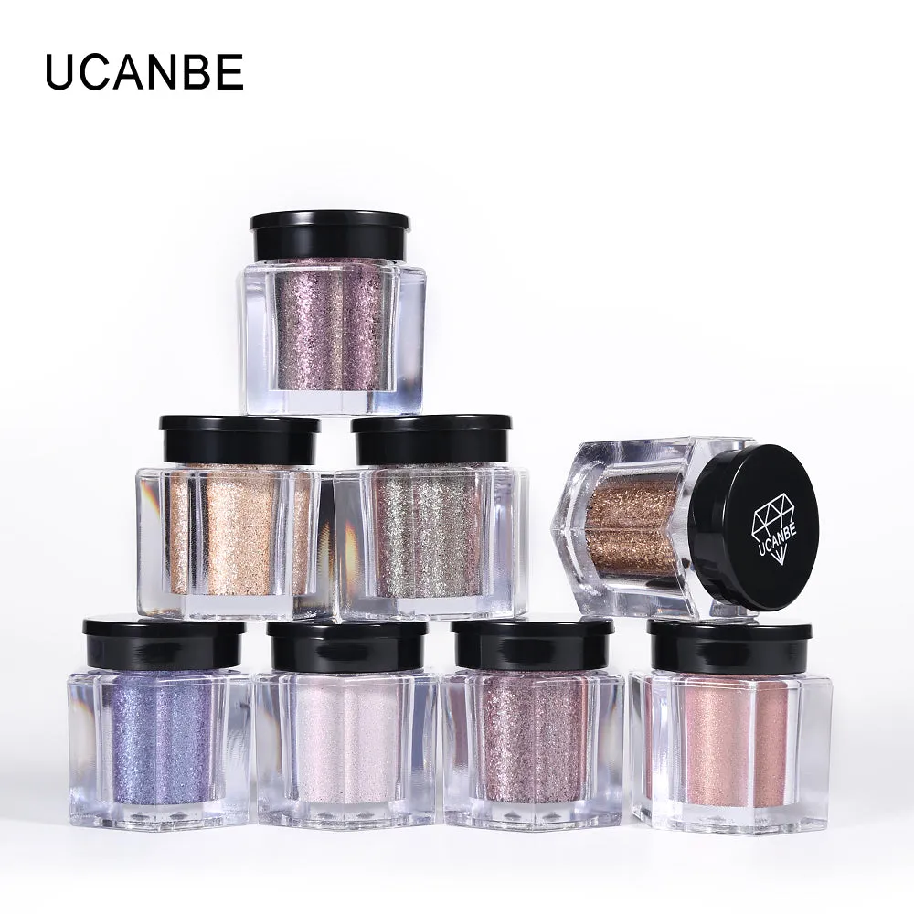 Glitter Eye Shadow 8 Colors Loose Powder Pigments Diamond Shine Eyeshadow Waterproof