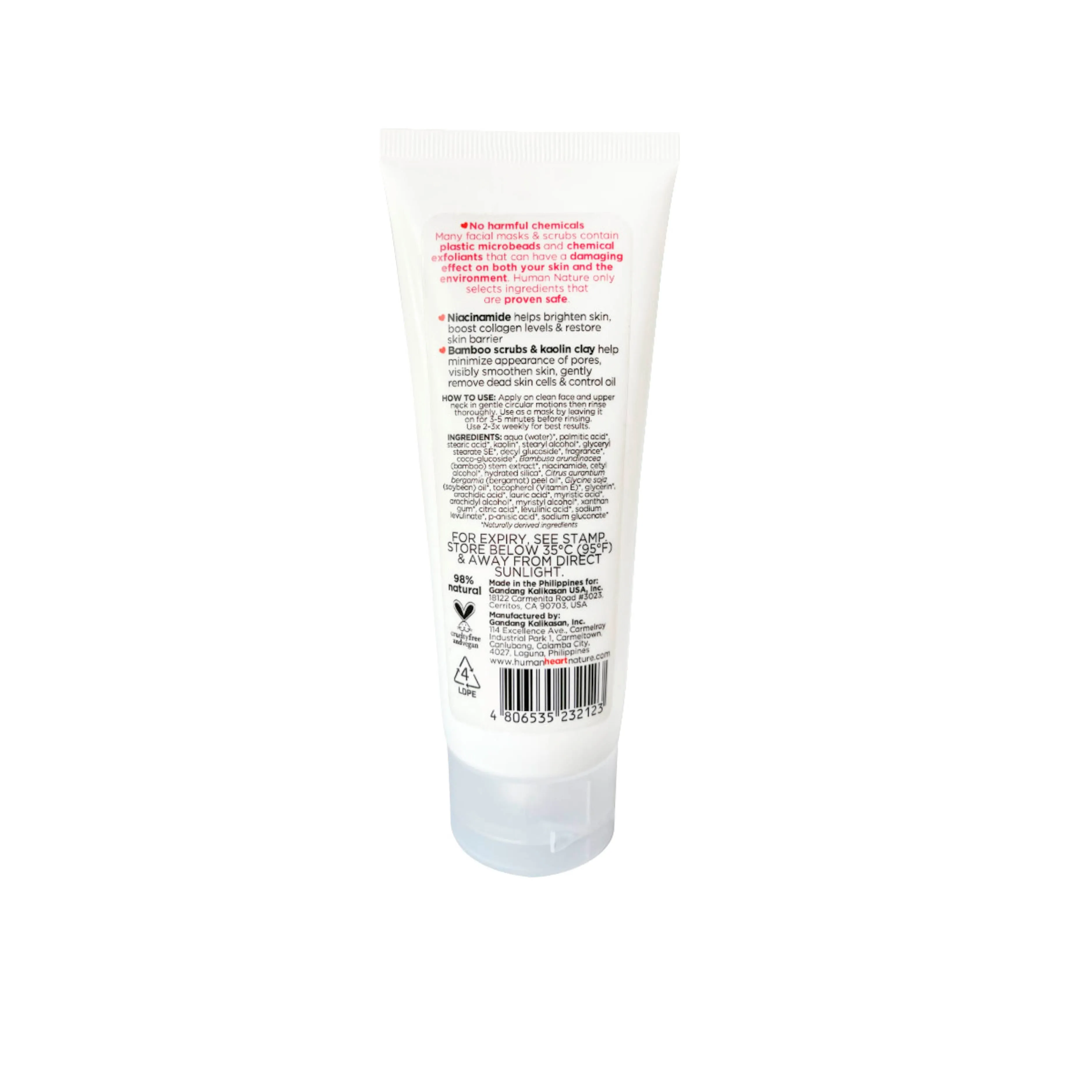 Human Nature Niacinamide Scrub Mask 100g