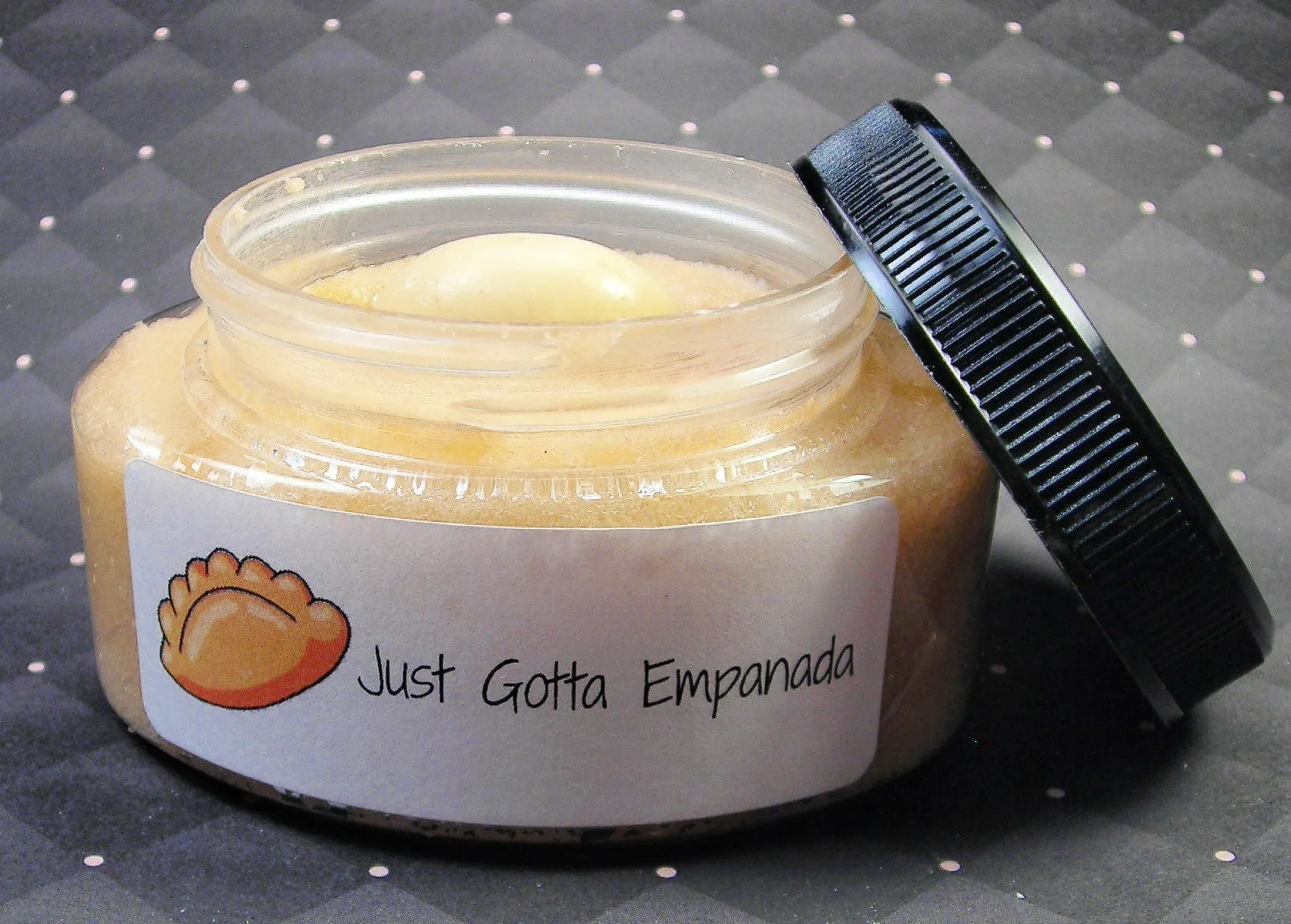 Just gotta empanada body sugar scrub with an empanada soap embed part of our Latina line