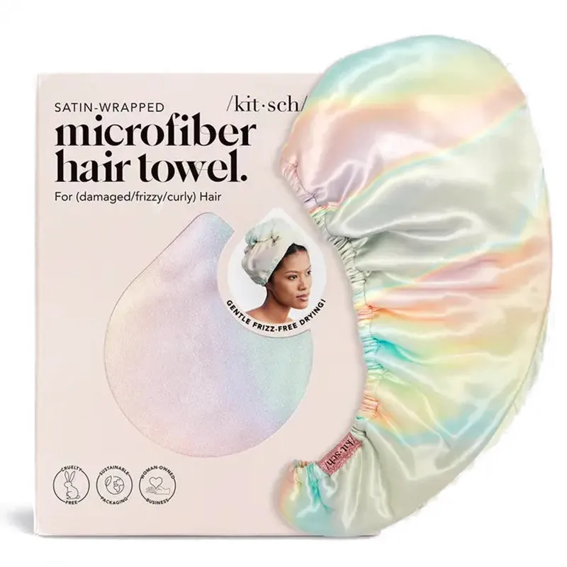 KITSCH | Satin-Wrapped Hair Towel - Aura