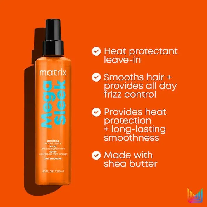 Matrix Mega Sleek Iron Smoother Leave In Spray