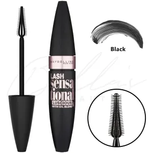 Maybelline Lash Sensational Mascara- LUSCIOUS BLACK 9.5 ml NEW SEALED