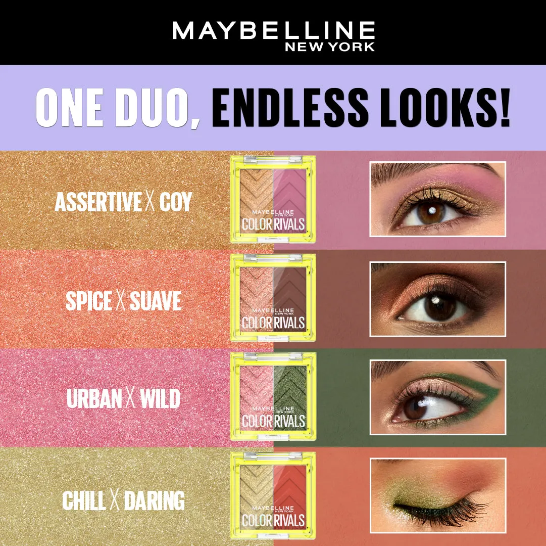 Maybelline New York Color Rivals Eyeshadows Chill X Daring