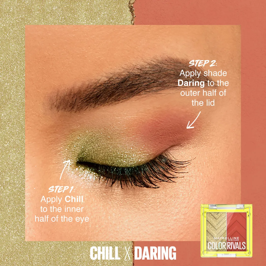 Maybelline New York Color Rivals Eyeshadows Chill X Daring