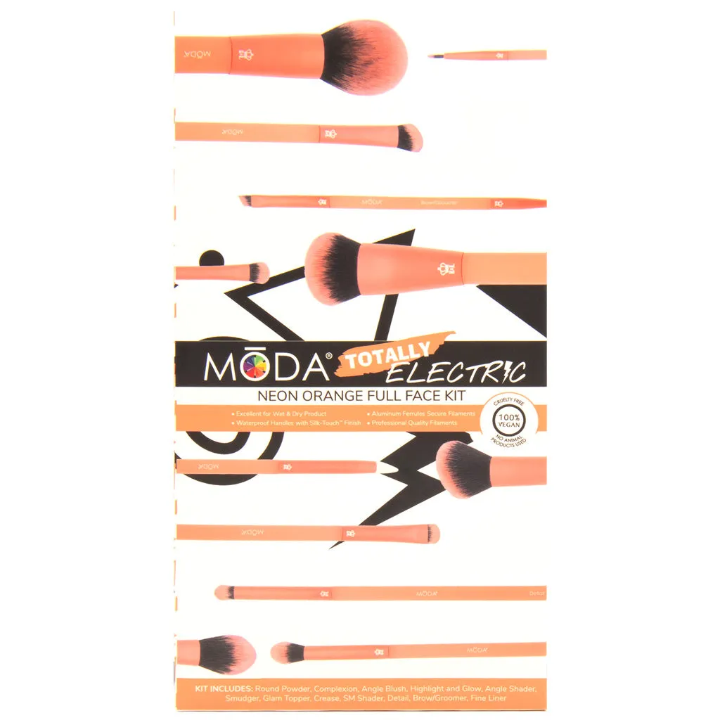 MŌDA® Totally Electric Neon Orange Full Face Kit