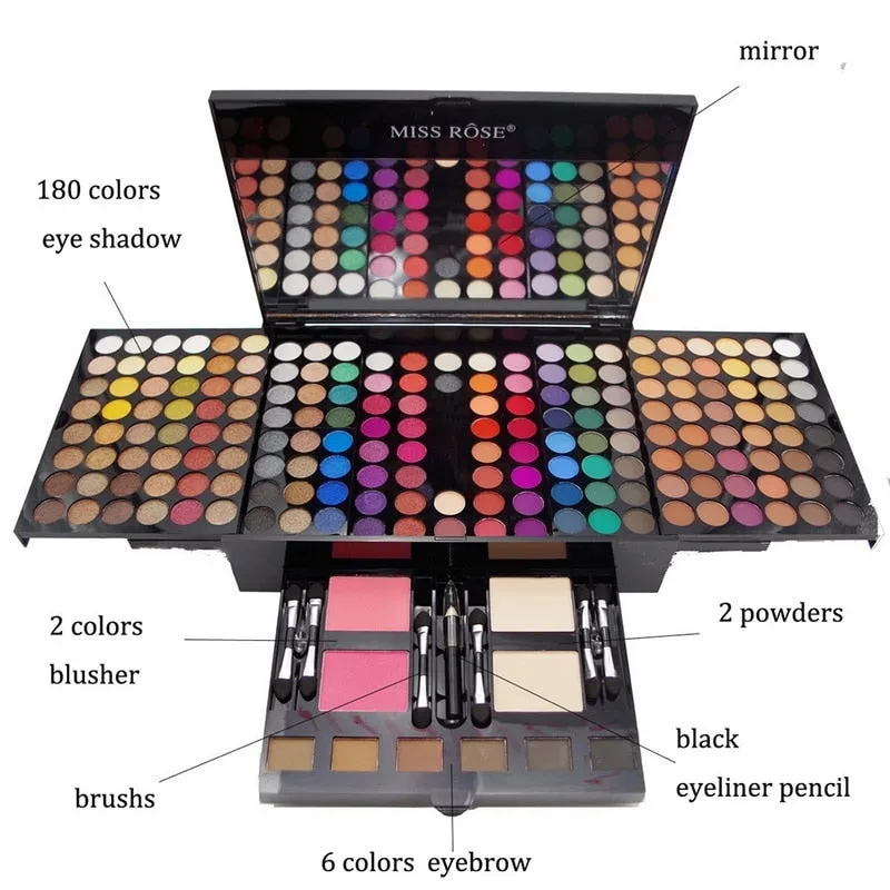 Multi Color Eye Shadow Palette Blush Powders Makeup Set