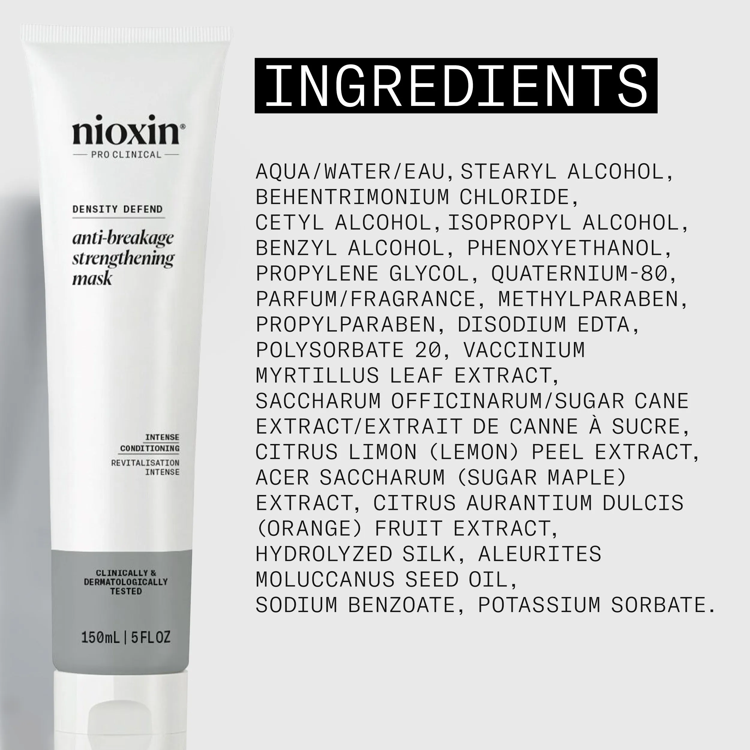 Nioxin Density Defend Anti-breakage Strengthening Mask - Protects Against Hair Breakage