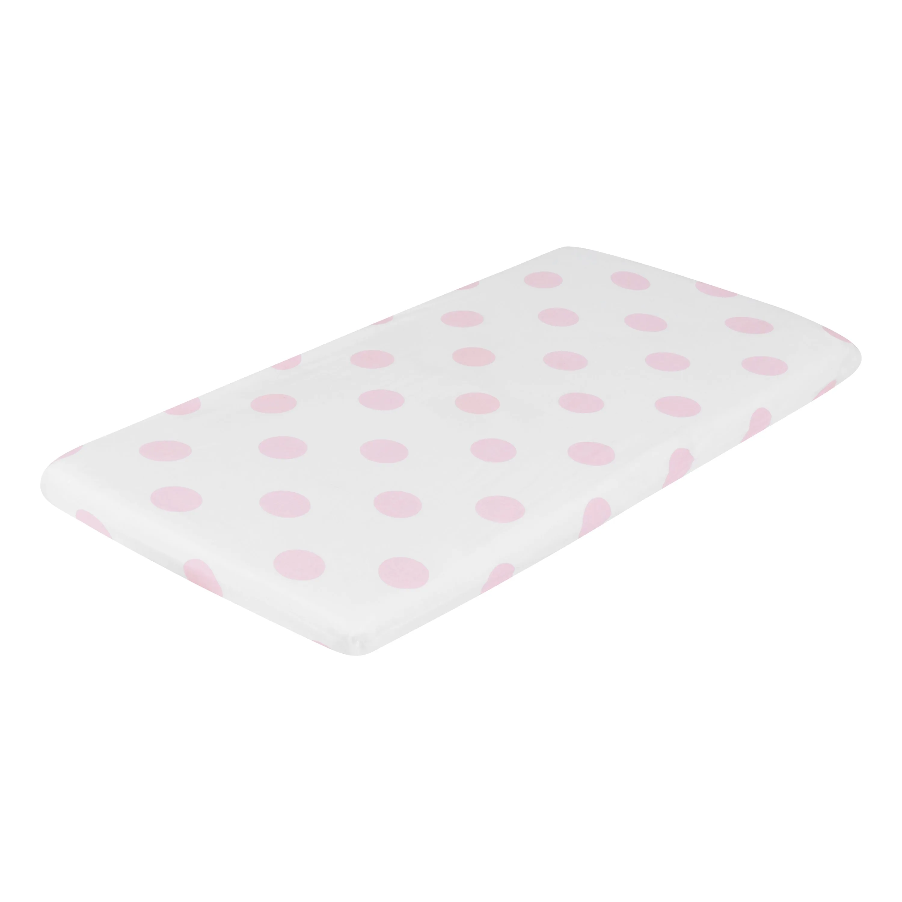 Pink/White Hearts and Dots 2 Pack Girls Cradle Sheet Set